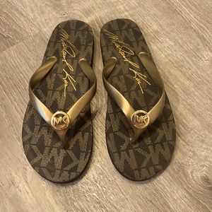 Michael Kors PVC Flip Flops, Ballet